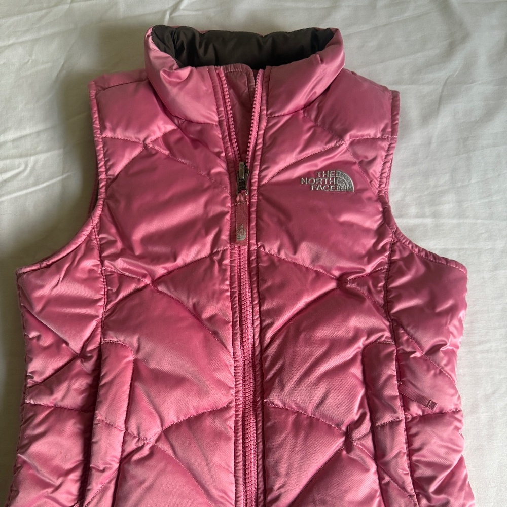 North Face, size XS, pink vest